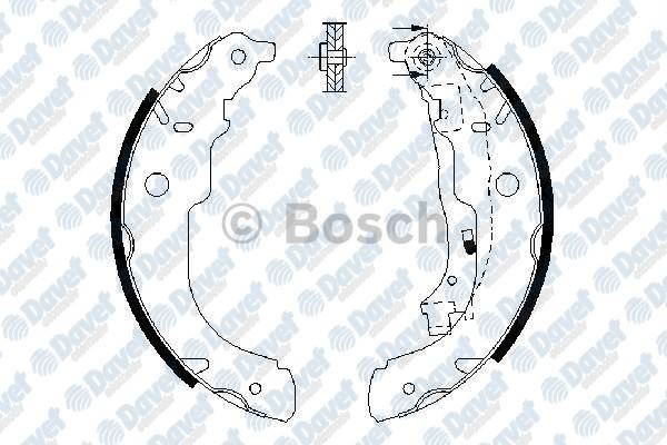 BOSCH 0986487721 Arka Balata Pabuclu P207 1.4i 1.4hdi 1.6hdi